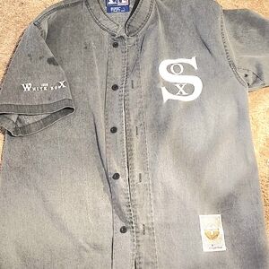 STARTER Gray Jersey Shirt with Embroidered Logo